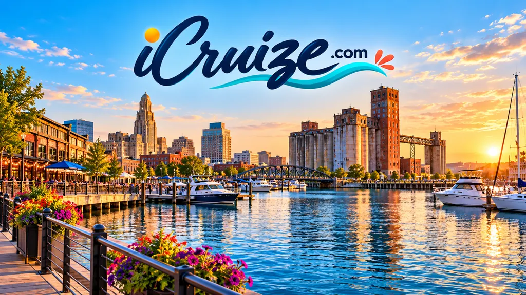 Original iCruize.com travel illustration inspired by Buffalo, New York