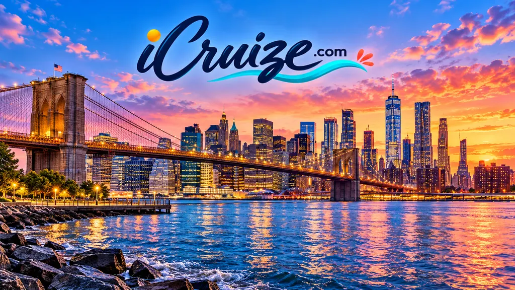 Original iCruize.com travel illustration inspired by New York City, New York