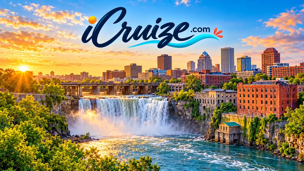 Original iCruize.com travel illustration inspired by Rochester, New York