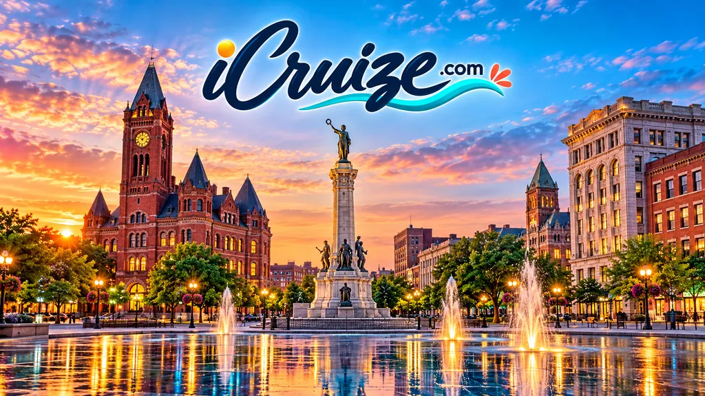 Original iCruize.com travel illustration inspired by Syracuse, New York