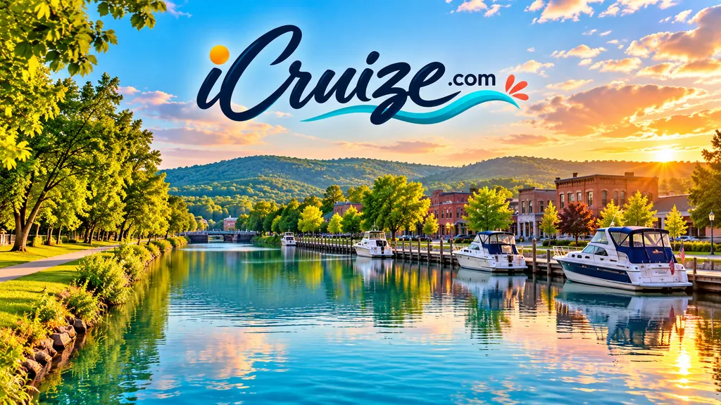 Original iCruize.com travel illustration inspired by Utica, New York